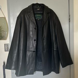Danier Black Leather Jacket